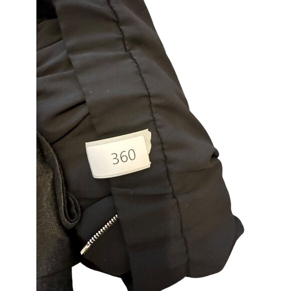 👗 2/$30 👗 Black Light Weight Bomber Jacket Dual Lined sz L - Picture 7 of 7